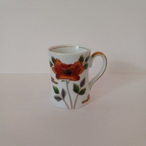 Vintage Fitz & Floyd Mug Fleur et Nuages